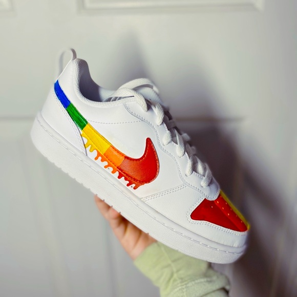 Custom Rainbow Drip Nike Shoes | Poshmark